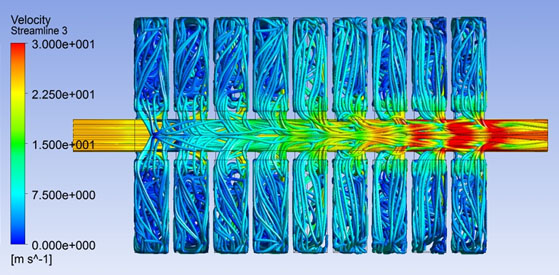 CFD simulation of bag house flow